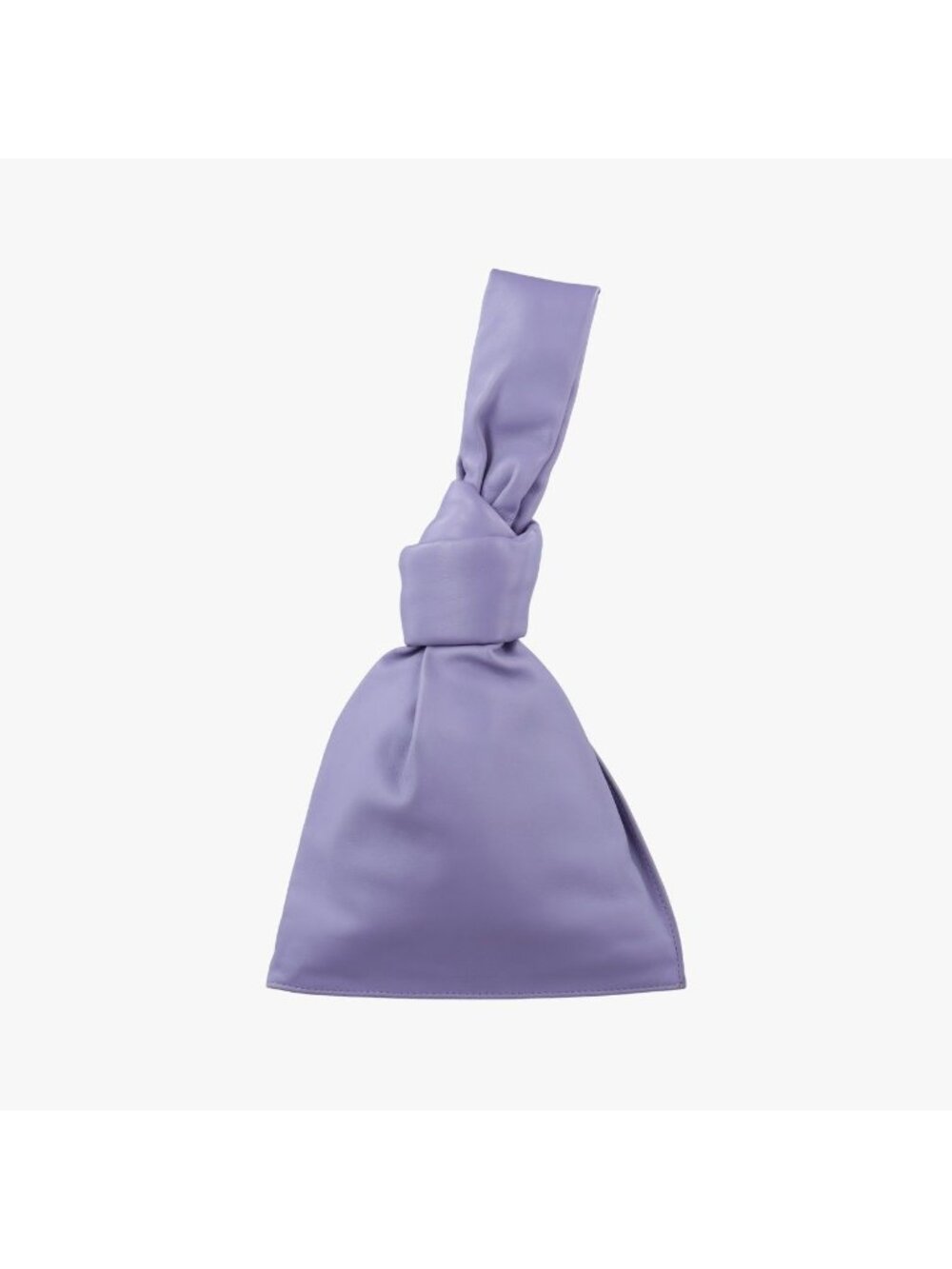 Bottega Veneta the Twist Purple Lambskin Clutch